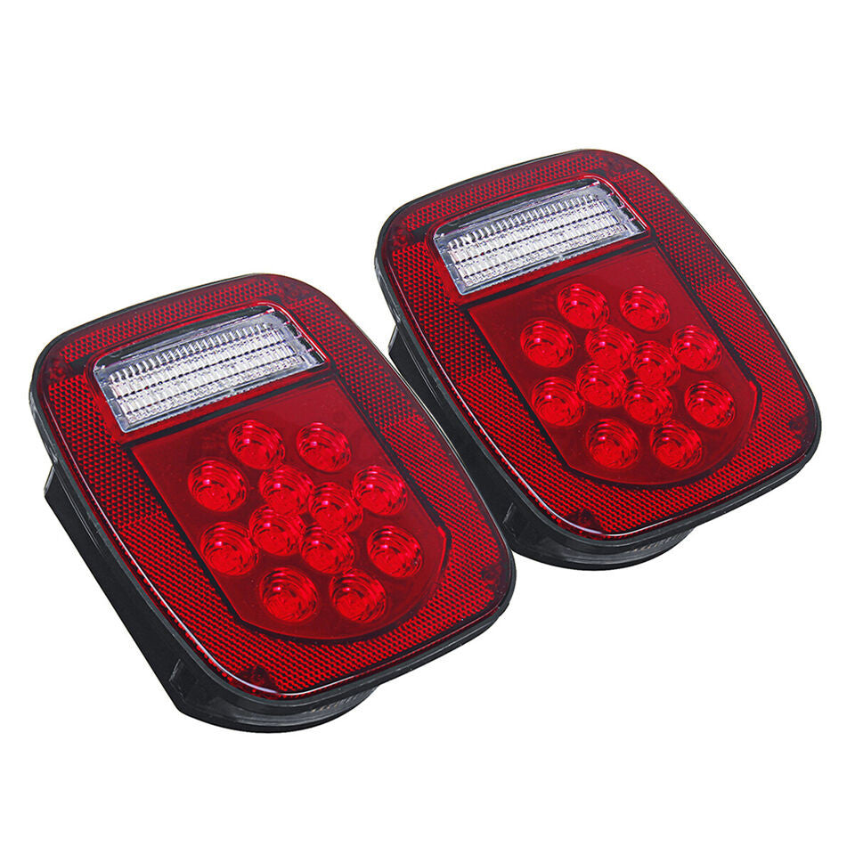 Red LED Tail Lights for Wrangler TJ 1997-2006 Lighting