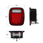 Red LED Tail Lights for Wrangler TJ 1997 - 2006 - GENSSI Lighting