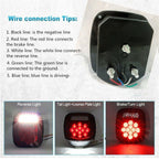 Red LED Tail Lights for Wrangler TJ 1997 - 2006 - GENSSI Lighting