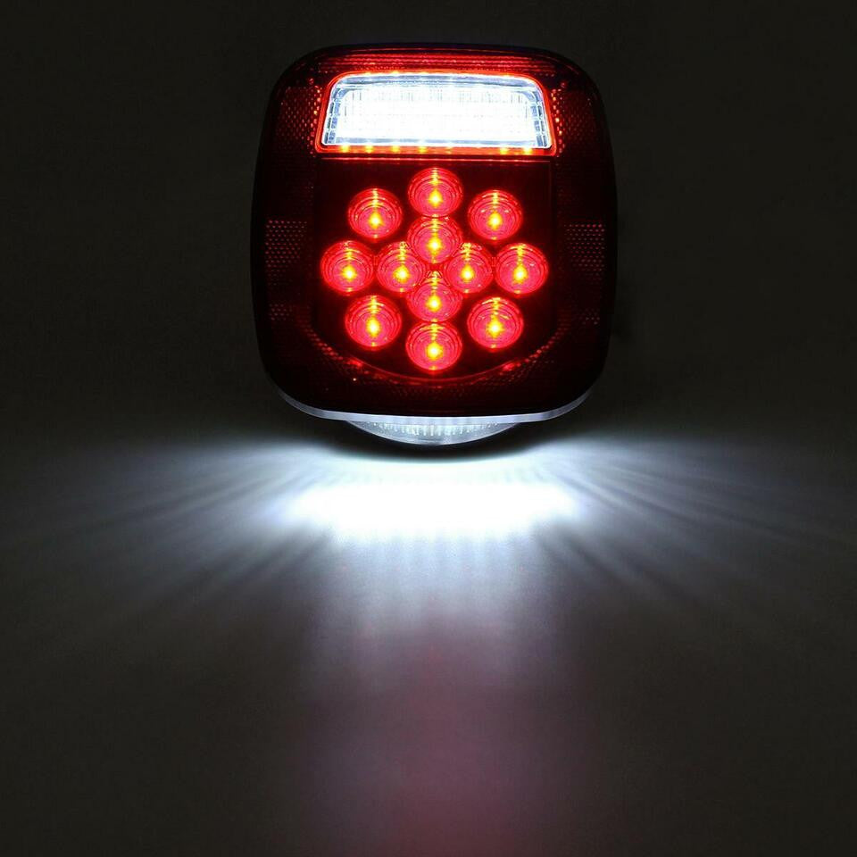 Red LED Tail Lights for Wrangler TJ 1997-2006 Lighting