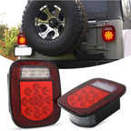 Red LED Tail Lights for Wrangler TJ 1997 - 2006 - GENSSI Lighting