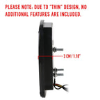 Smoked 3 LED Light Set Tail Lights, Bumper Signals, Fender Side Markers for 1987 - 1995 Jeep Wrangler YJ - GENSSI Lighting