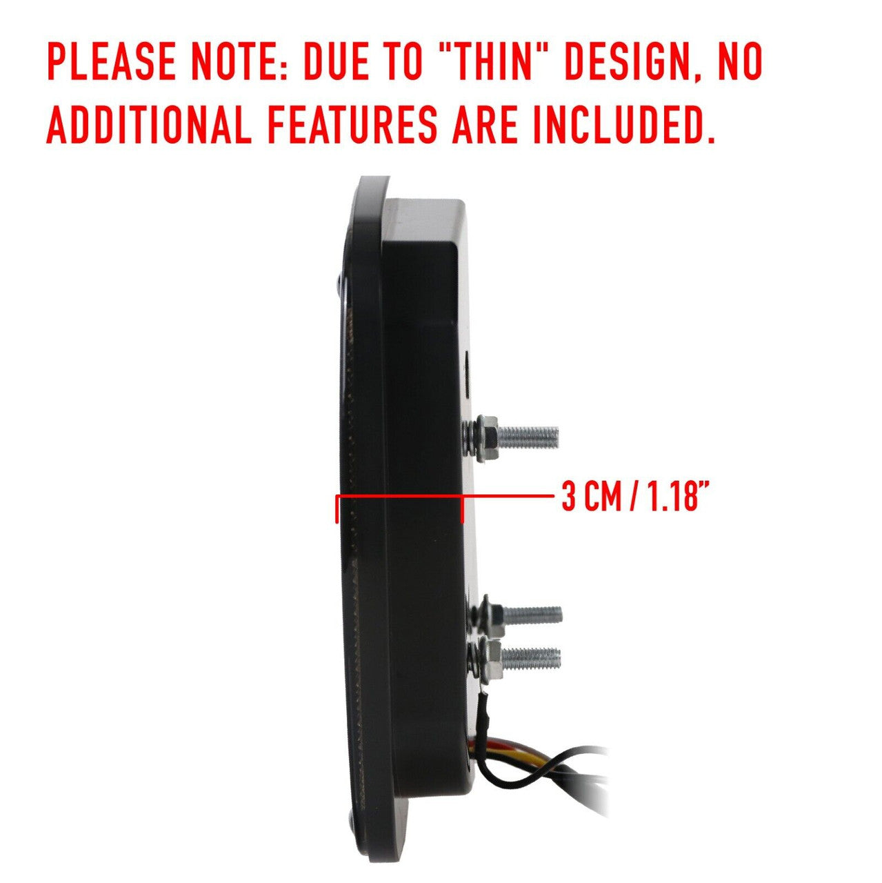 Smoked 3 LED Light Set Tail Lights, Bumper Signals, Fender Side Markers for 1987-1995 Jeep Wrangler YJ Lighting