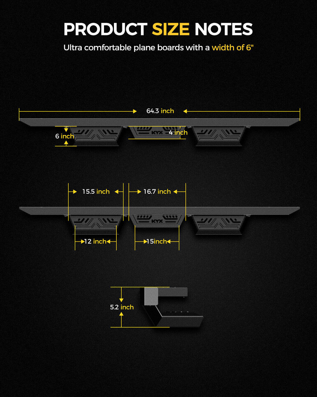 NB Running Boards Steps for 2018-2020 Jeep Wrangler JL 4 Door Exterior Part