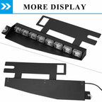 Amber/White 17" 48 LED Emergency Strobe Visor Light Bars - GENSSI Lighting