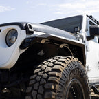 Front Fender Flares with LED Lights for 2018 - 2023 Jeep Wrangler JL JLU Steel Powder Coated - GENSSI Exterior Part