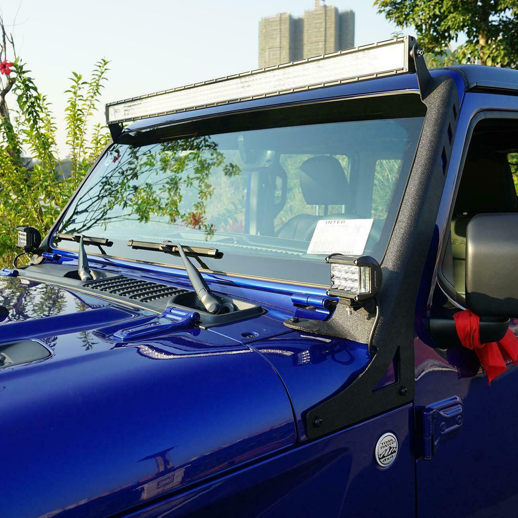 LED Light Bar Combo Kit with Brackets for Jeep Wrangler JL JLU Gladiator 2018-2023 Lighting