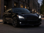 2011-2014 Infiniti M37/M56/Q70 with chrome HID headlights installed