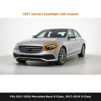 Fits 2017-2020 Mercedes-Benz E-Class, 2017-2019 S-Class, left headlight module location