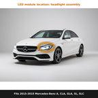 Fits 2015-2020 Mercedes-Benz A-Class, CLA, GLA, SL, SLC, LED module location in headlight