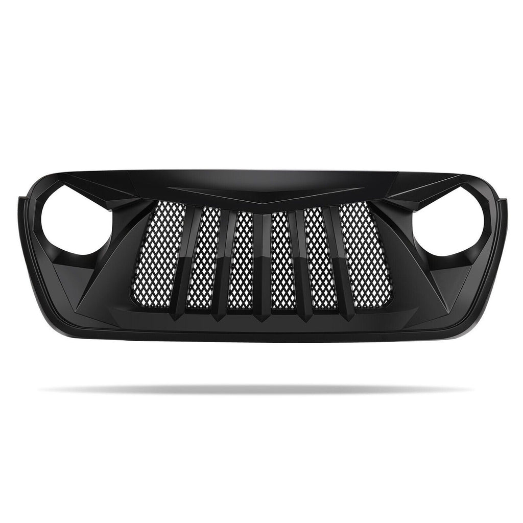 Matte Black Vader Grille for Jeep Wrangler JL JT 2018-2023 Grille
