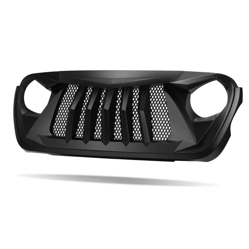 Matte Black Vader Grille for Jeep Wrangler JL JT 2018-2023 Grille