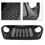 Matte Black Vader Grille for Jeep Wrangler JL JT 2018 - 2023 - GENSSI Grille