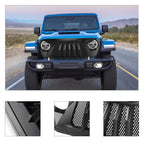 Matte Black Vader Grille for Jeep Wrangler JL JT 2018 - 2023 - GENSSI Grille