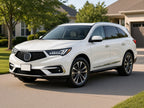 2017-2020 Acura MDX with black A-Spec LED headlights installed
