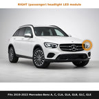 Fits 2019-2022 Mercedes-Benz A, C, CLA, GLA, GLB, GLC, GLE, right headlight module location