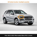Fits 2012-2015 Mercedes-Benz ML and more, HID ballast location in headlight