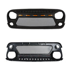 AGGRESSOR MESH Grille with LED Lights for Jeep Wrangler JK JKU 2007 - 2018 - GENSSI Grille