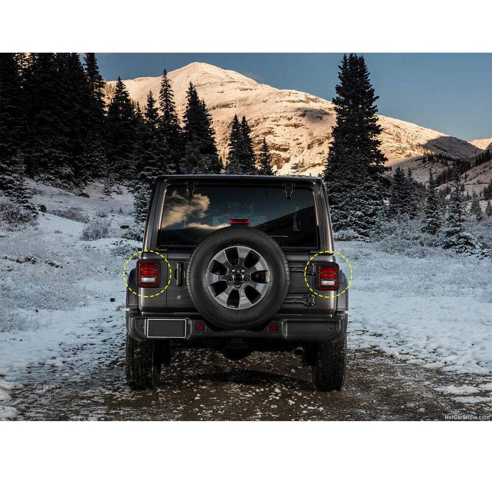 Metal Rear Tail Light Lamp Protector Trim Cover For Jeep Wrangler JL (2018-2023) Exterior Part