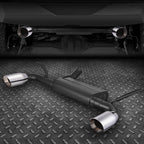 4" OD Round Muffler Tip Axle Back Exhaust System for Jeep Wrangler JK (2012 - 2018) 3.6L Engine - GENSSI Performance