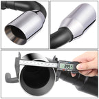 4" OD Round Muffler Tip Axle Back Exhaust System for Jeep Wrangler JK (2012 - 2018) 3.6L Engine - GENSSI Performance