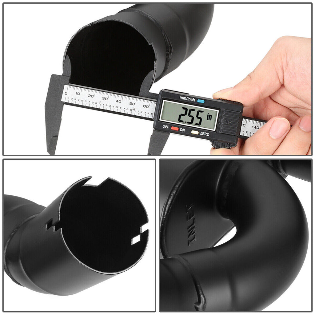 4" OD Round Muffler Tip Axle Back Exhaust System for Jeep Wrangler JK (2012-2018) 3.6L Engine Performance