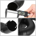 4" OD Round Muffler Tip Axle Back Exhaust System for Jeep Wrangler JK (2012 - 2018) 3.6L Engine - GENSSI Performance