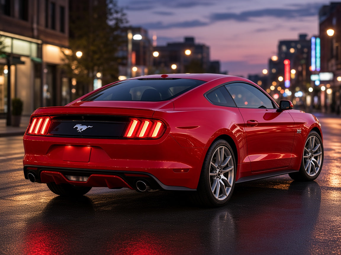 Ford Mustang (2015-2017) with sequential LED tail lights installed