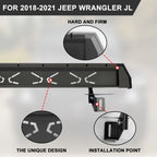 Running Boards for 2018 - 2023 Jeep Wrangler JL 4 Door Side Steps Steel NB - BX - GENSSI Exterior Part