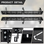 Running Boards for 2018 - 2023 Jeep Wrangler JL 4 Door Side Steps Steel NB - BX - GENSSI Exterior Part