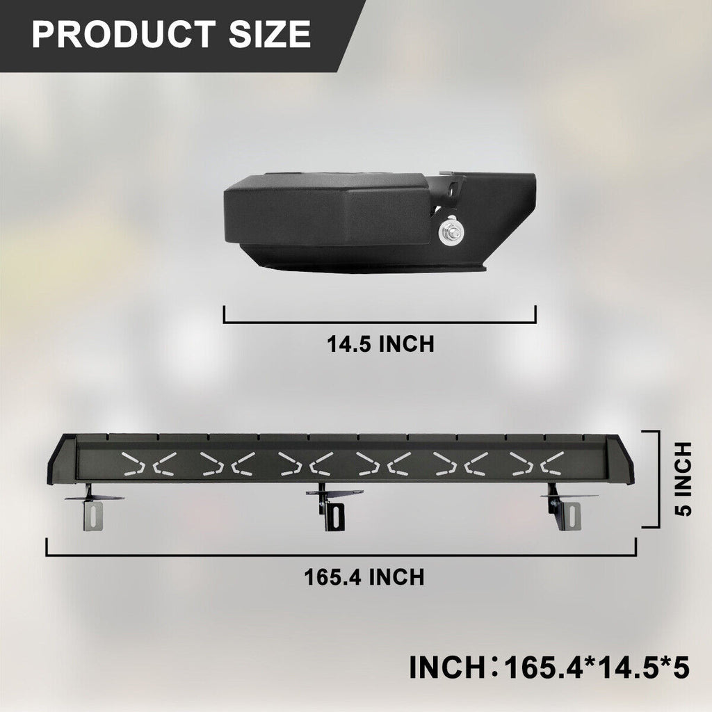 Running Boards for 2018-2023 Jeep Wrangler JL 4 Door Side Steps Steel NB-BX Exterior Part