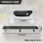 Running Boards for 2018 - 2023 Jeep Wrangler JL 4 Door Side Steps Steel NB - BX - GENSSI Exterior Part