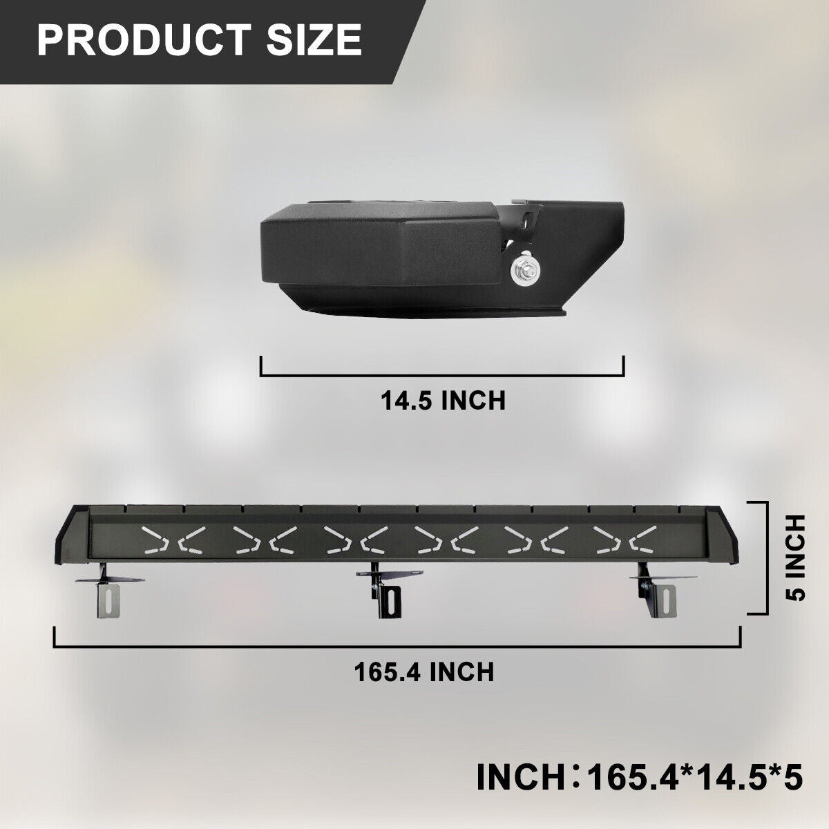 Running Boards for 2018-2023 Jeep Wrangler JL 4 Door Side Steps Steel NB-BX Exterior Part