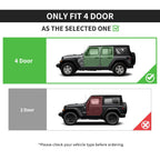 Running Boards for 2018 - 2024 Jeep Wrangler JL 4 Door 6" Side Step Nerf Bars SS - GENSSI Exterior Part