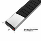 Running Boards for 2018 - 2024 Jeep Wrangler JL 4 Door 6" Side Step Nerf Bars SS - GENSSI Exterior Part