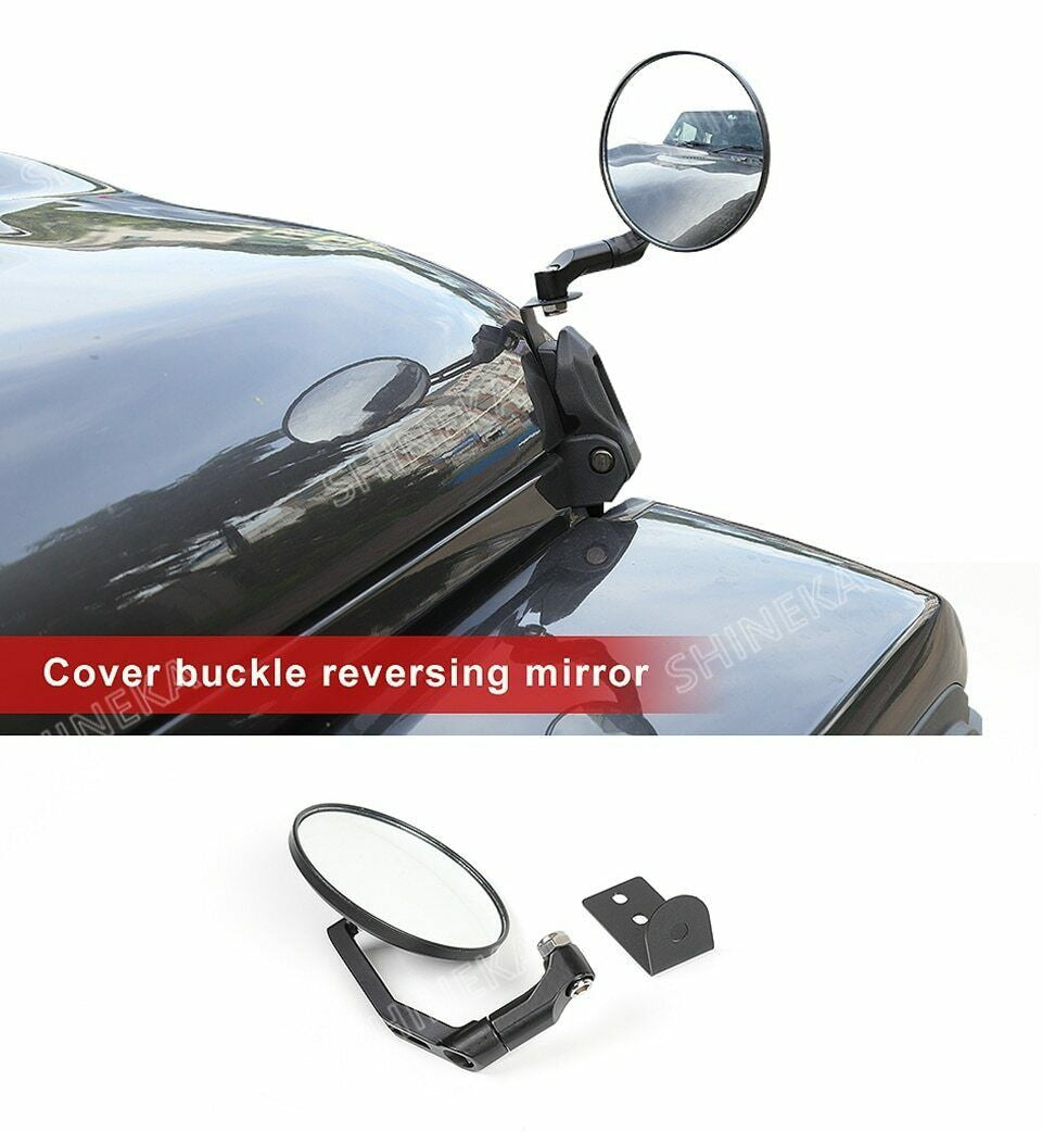 Hood Cover Backup Mirror for Jeep Wrangler JL (2018-2023) Exterior Part