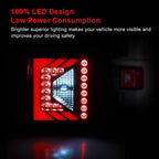 Optical LED Rear Brake Tail Lights for 2007 - 2018 Jeep Wrangler JK JKU - GENSSI Lighting