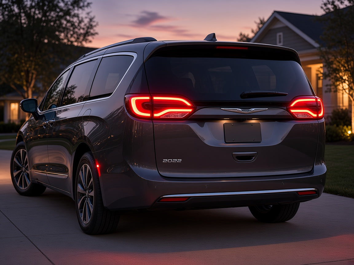 Chrysler Pacifica (2021-2026) with LED outer tail lights installed