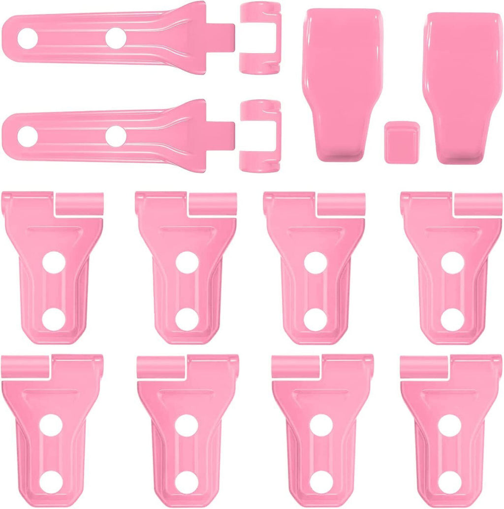 Pink Exterior Door Hinge Cover Trims Set for 2018-2023 Jeep Wrangler JL JLU Exterior Part