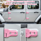Pink Door And Engine Hood Hinge Cover Trim for Jeep Wrangler JL JLU JT 2018 - 2023 - GENSSI Exterior Part