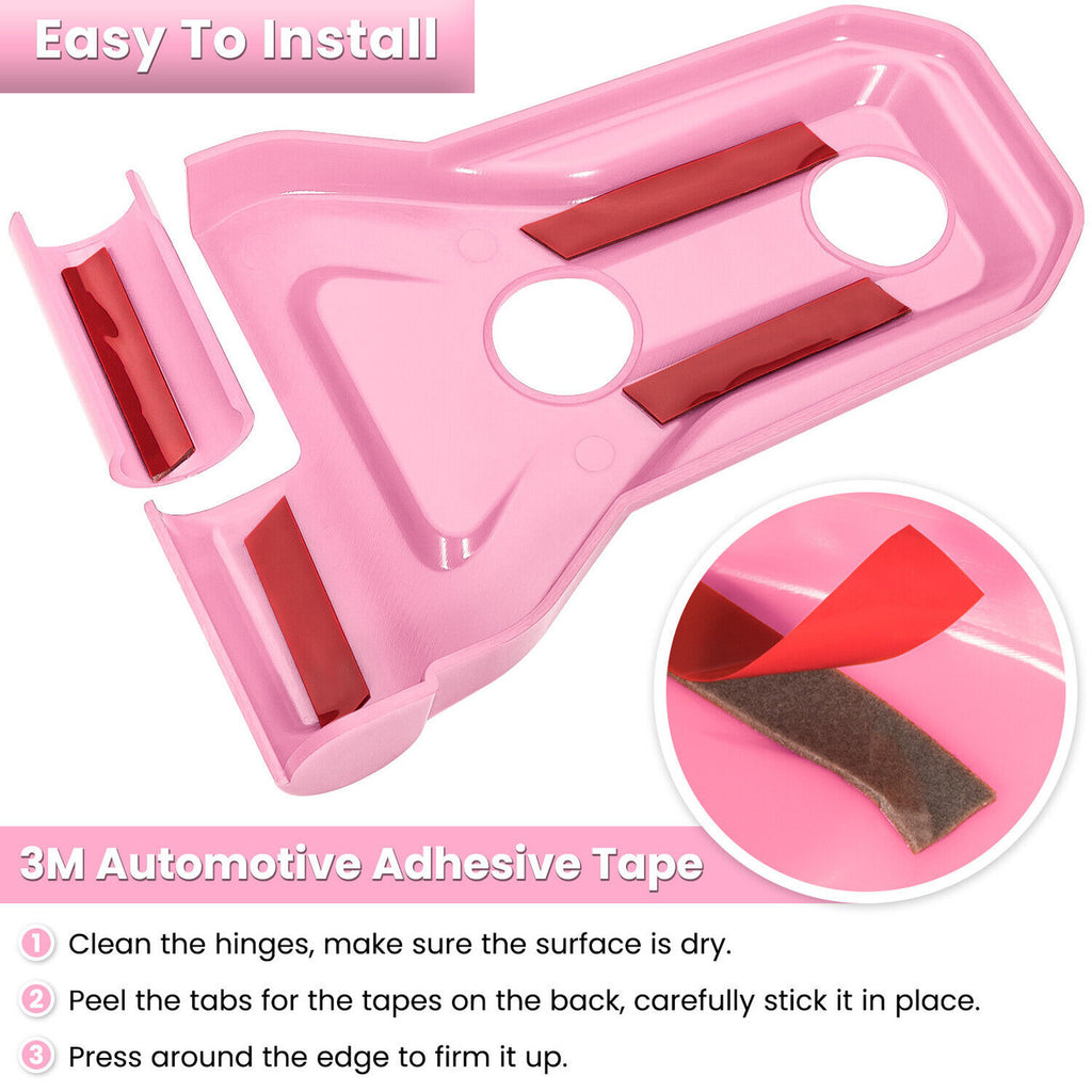 Pink Door And Engine Hood Hinge Cover Trim for Jeep Wrangler JL JLU JT 2018-2023 Exterior Part