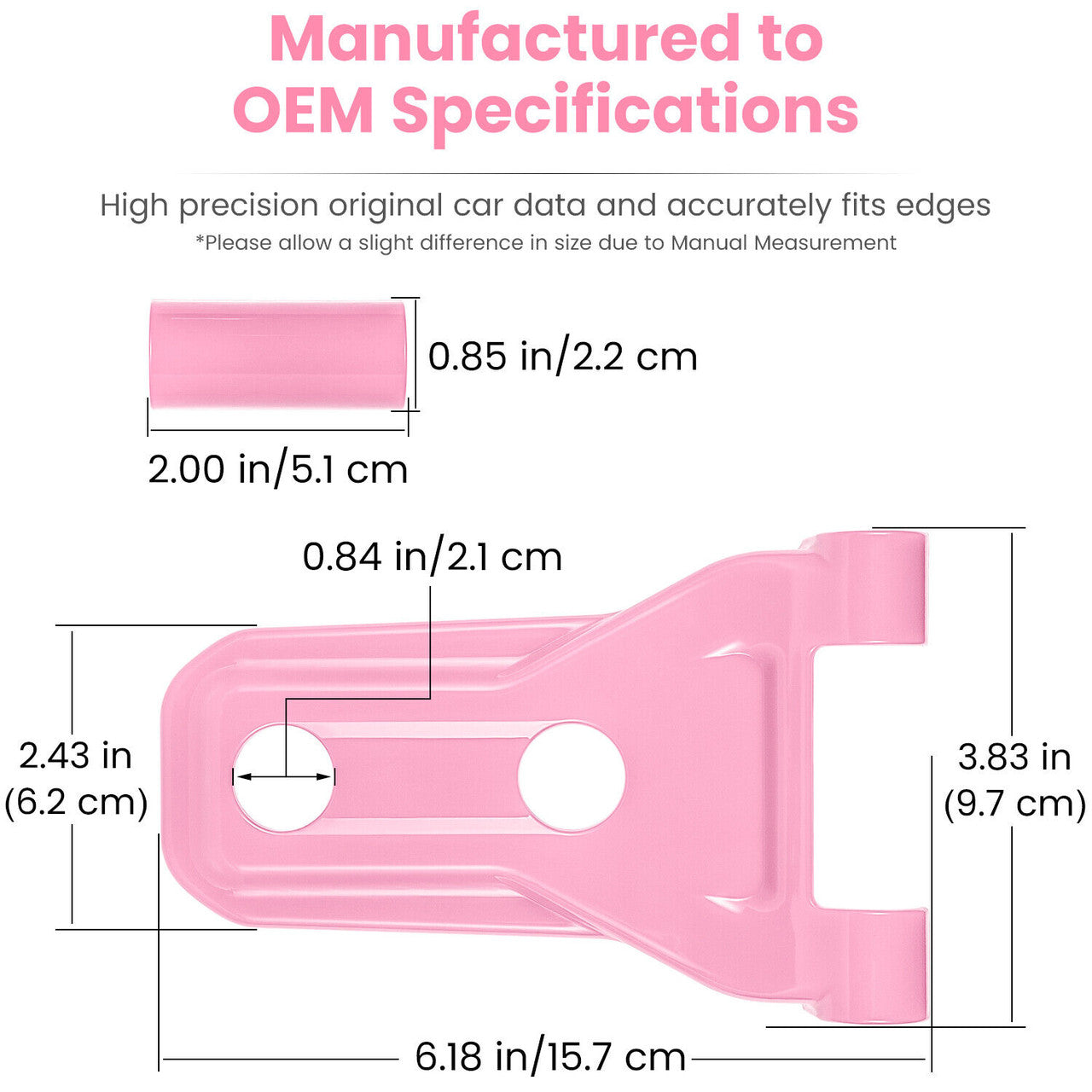 Pink Door And Engine Hood Hinge Cover Trim for Jeep Wrangler JL JLU JT 2018-2023 Exterior Part