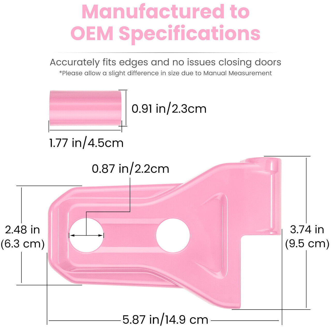 Pink Door And Engine Hood Hinge Cover Trim for Jeep Wrangler JL JLU JT 2018-2023 Exterior Part
