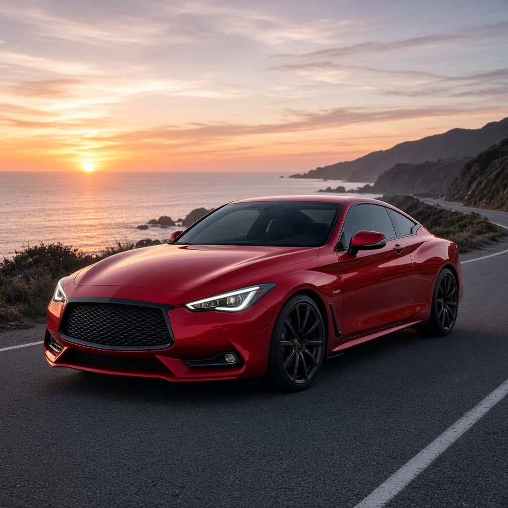 2017-2022 Infiniti Q60 with LED headlights installed