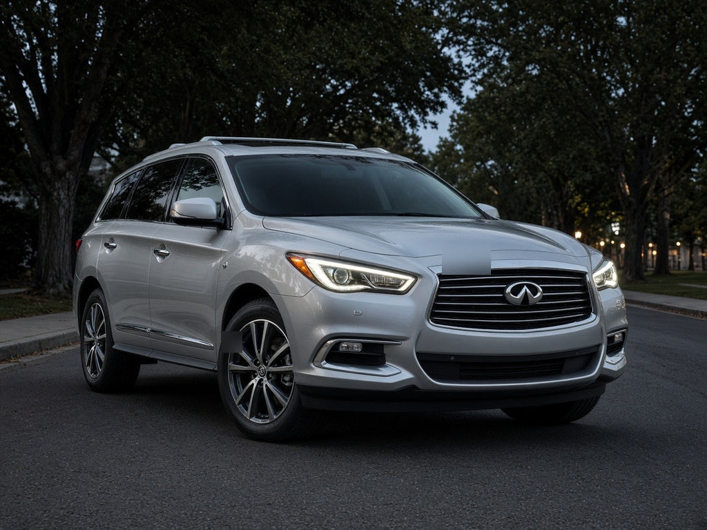 2016-2019 Infiniti QX60 with chrome HID headlights installed