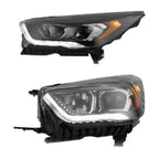 Black Halogen headlight top view for 2017-2019 Ford Escape