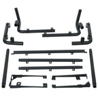 Roof Steel Rack For Jeep Wrangler JK 2 - Door (2007 - 2010) Black - GENSSI Exterior Part