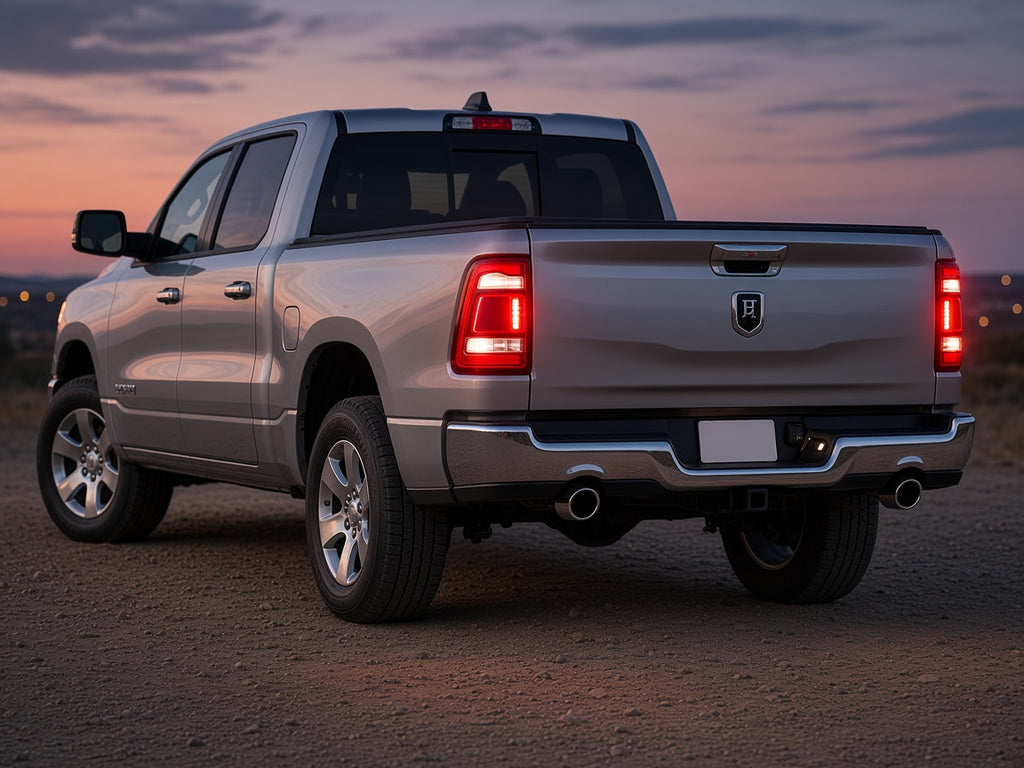 Ram 1500 with Blind Spot (2019-2024) with LED tail lights installed