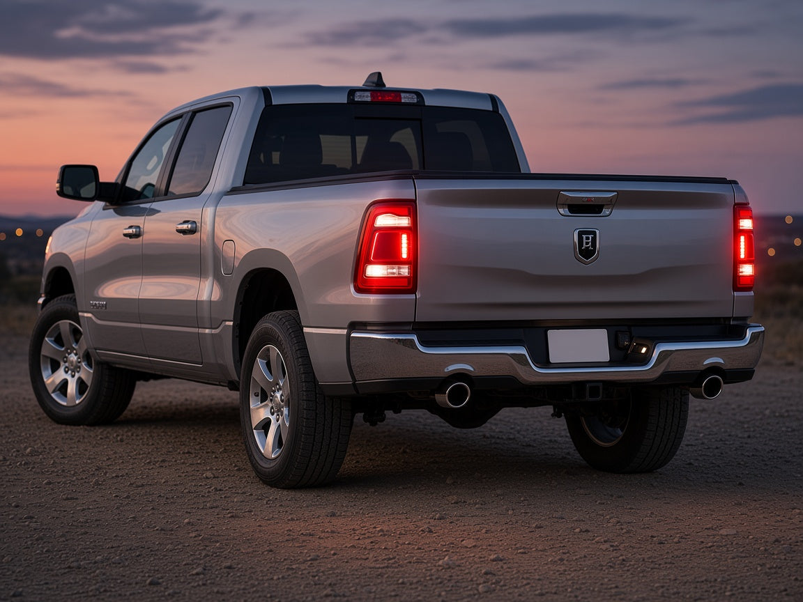 Ram 1500 with Blind Spot (2019-2024) with LED tail lights installed