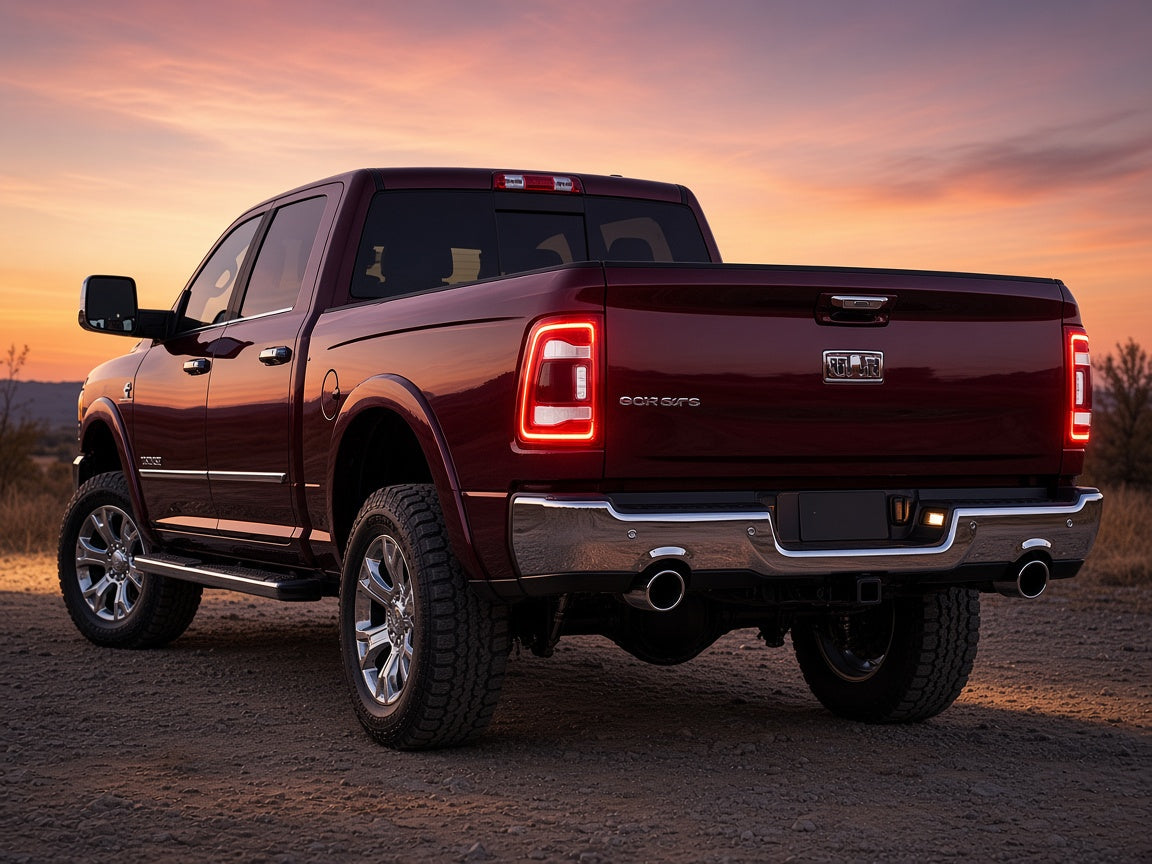 Ram 2500 3500 Halogen Models (2019-2024) with LED tail lights installed